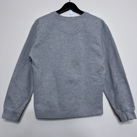 Harry Potter Adult Size Medium Hogwarts Crest Crewneck Sweatshirt, Light Gray - Picture 6 of 6